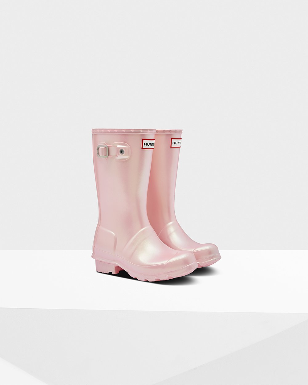 Kids Hunter Original Big Nebula | Rain Boots Pink | NZ-2793-YRTP